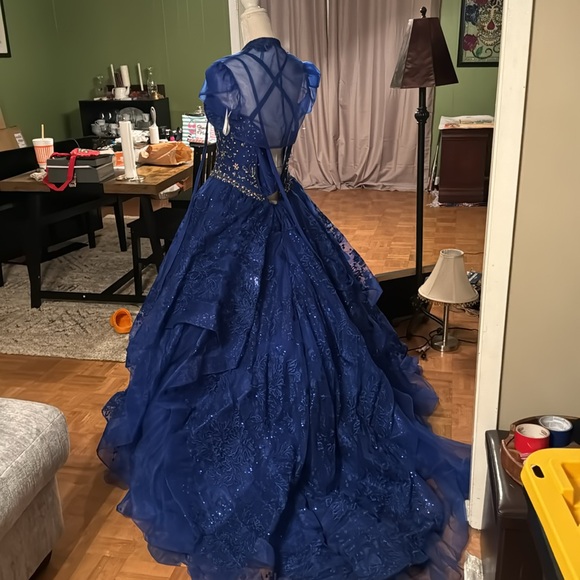 Royal blue Quince dress Ariana Vara - Picture 3 of 6